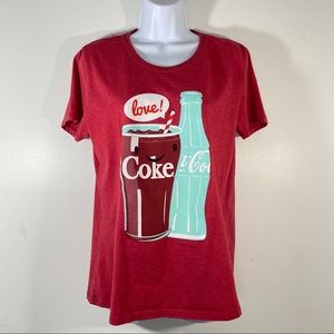 Coca-Cola Graphic Tee Short Sleeve Shirt Size XL